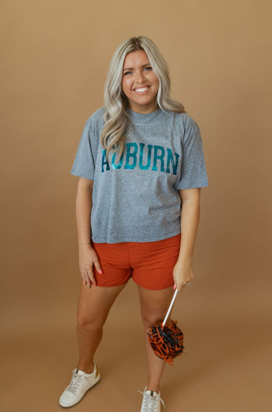 Auburn Foil | Mom Crop Tee-Adult Tee-Sister Shirts-Sister Shirts, Cute & Custom Tees for Mama & Littles in Trussville, Alabama.