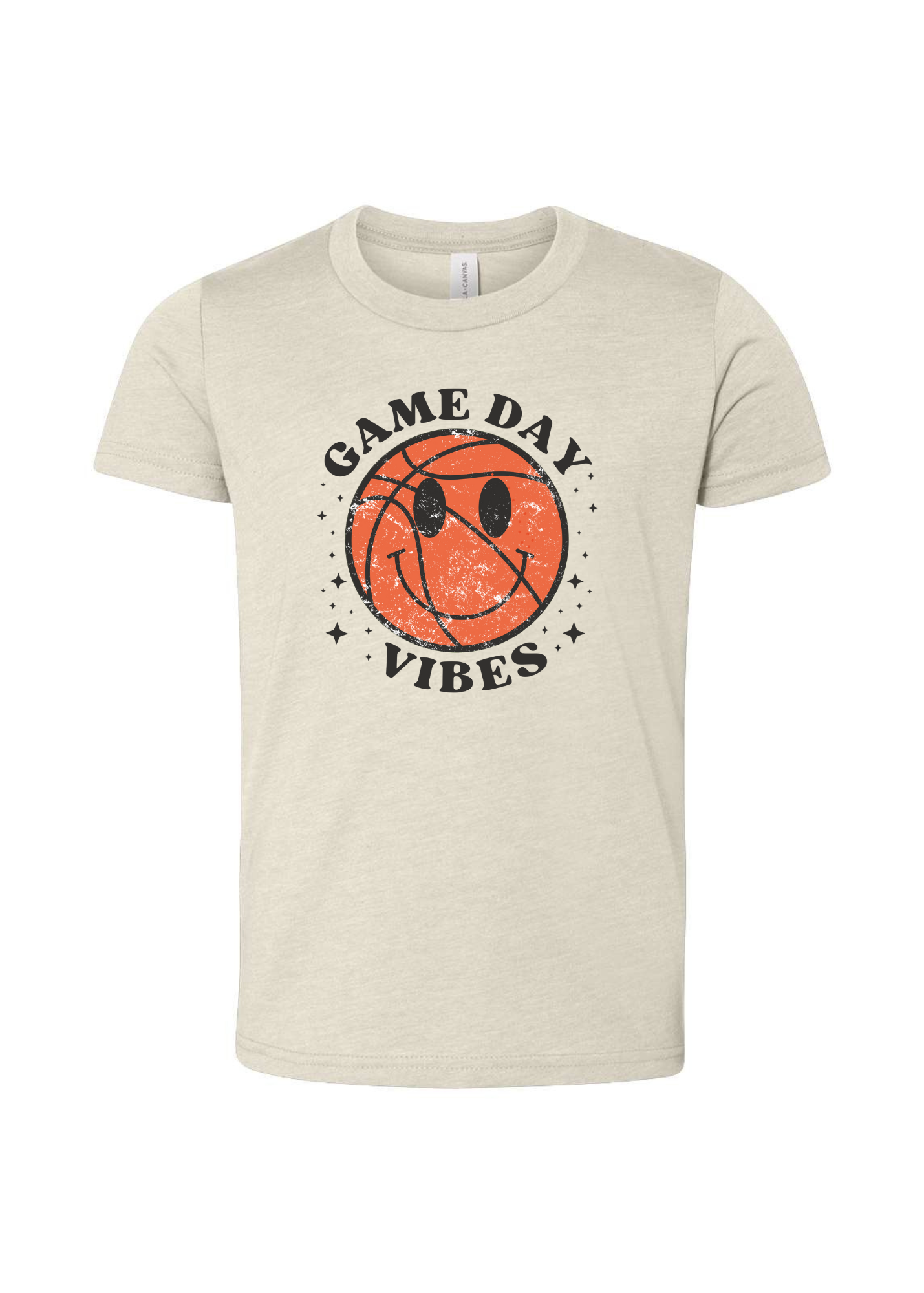 Game Day Vibes Basketball | Kids Tee-Kids Tees-Sister Shirts-Sister Shirts, Cute & Custom Tees for Mama & Littles in Trussville, Alabama.