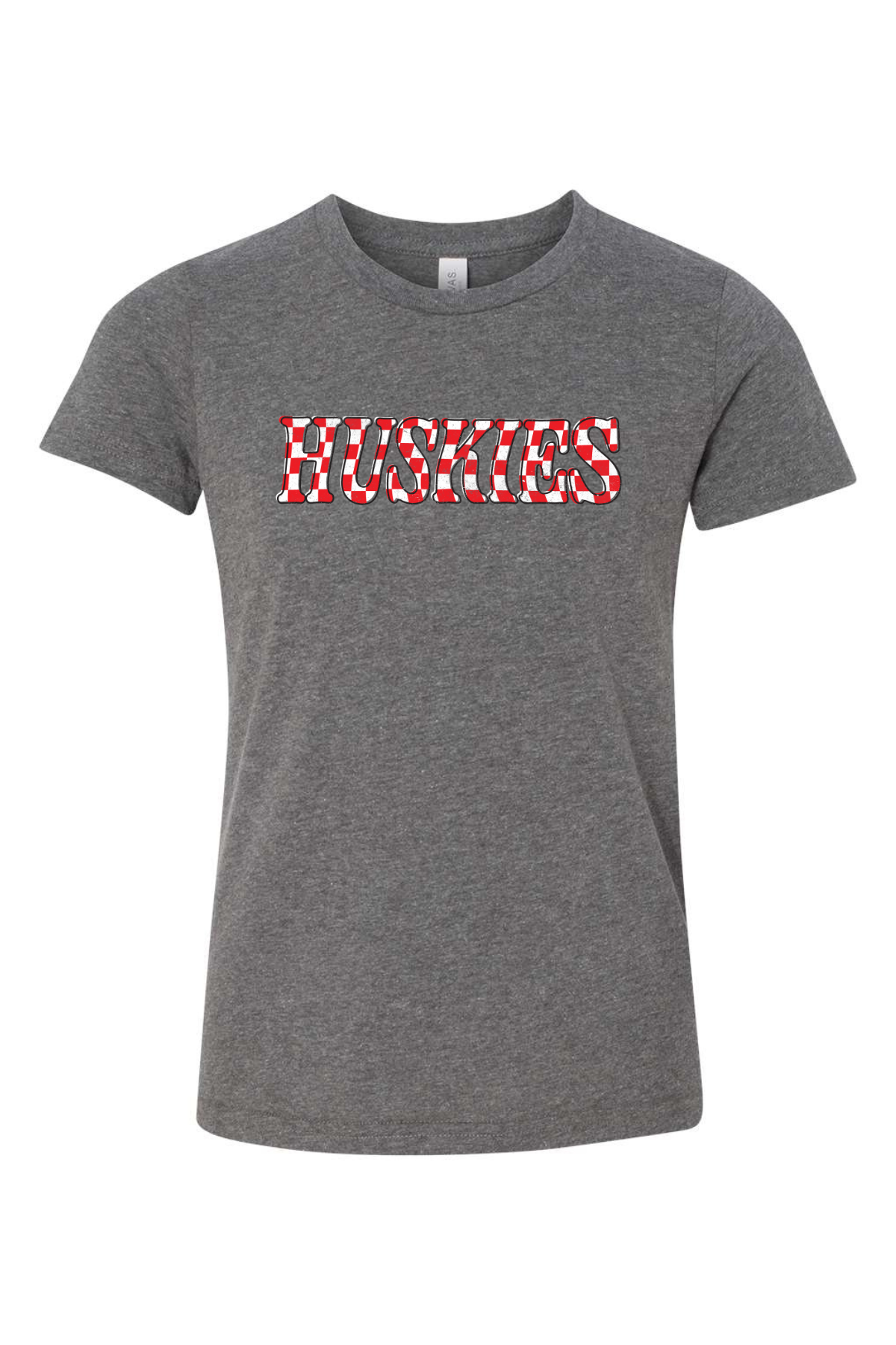 Huskies Checkered | Kids Tee-Kids Tees-Sister Shirts-Sister Shirts, Cute & Custom Tees for Mama & Littles in Trussville, Alabama.