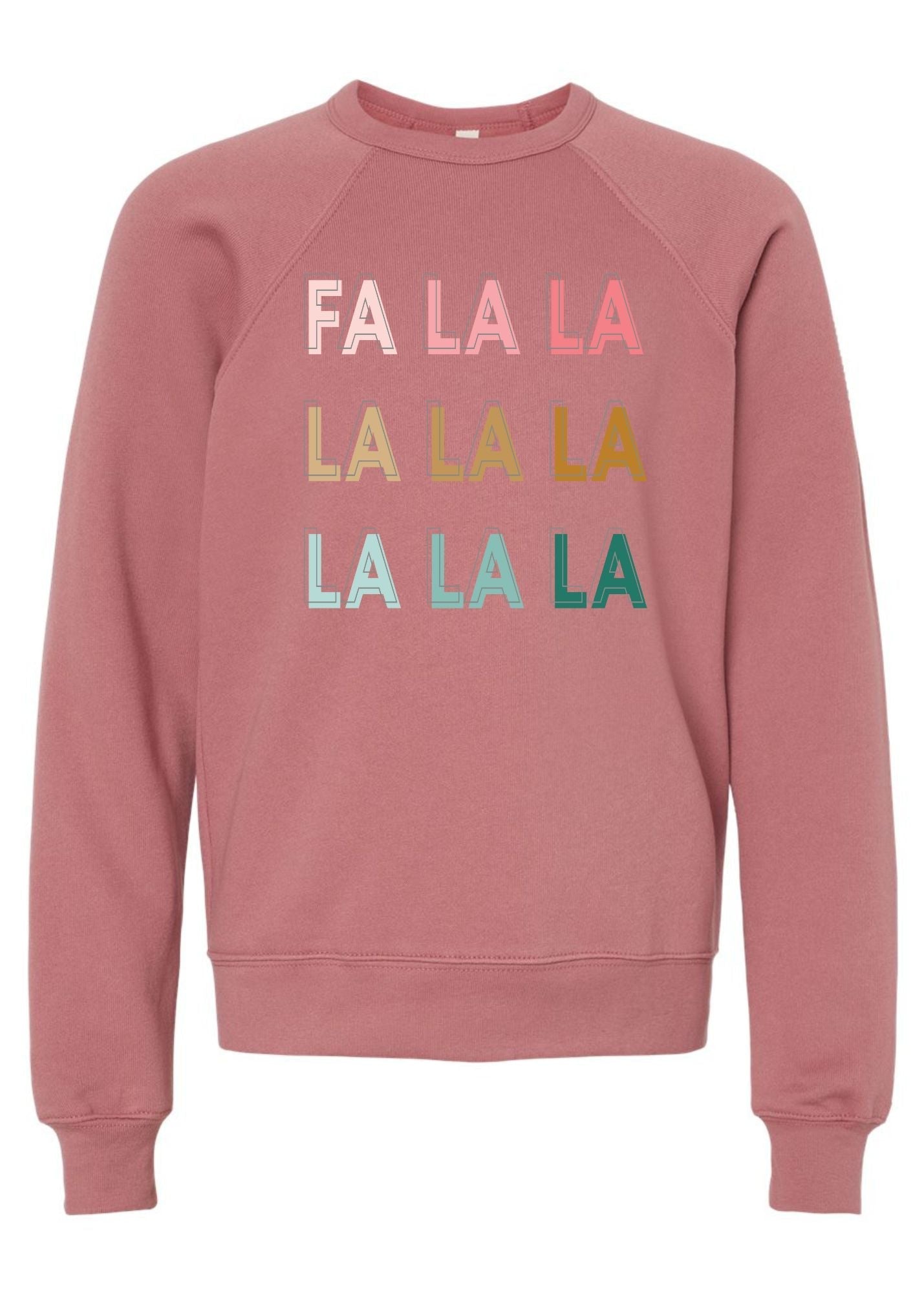 FA LA LA | Kids Pullover-Kids Pullovers-Sister Shirts-Sister Shirts, Cute & Custom Tees for Mama & Littles in Trussville, Alabama.