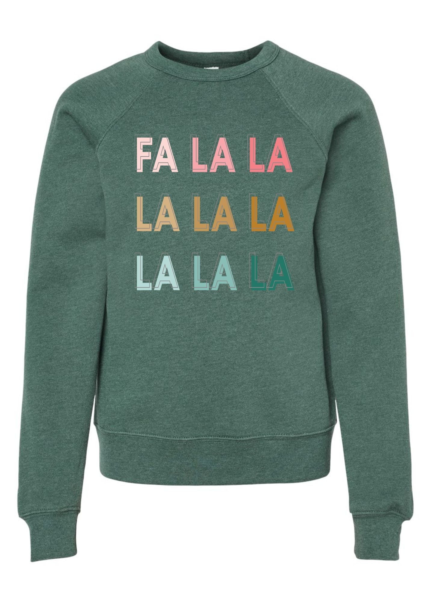 FA LA LA | Kids Pullover-Kids Pullovers-Sister Shirts-Sister Shirts, Cute & Custom Tees for Mama & Littles in Trussville, Alabama.