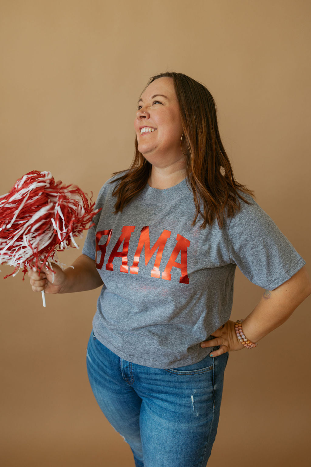 Bama Foil | Mom Crop Tee-Adult Tee-Sister Shirts-Sister Shirts, Cute & Custom Tees for Mama & Littles in Trussville, Alabama.