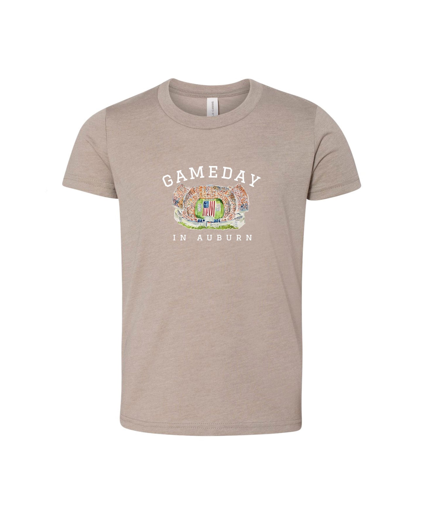 Auburn Stadium | Kids Tee-Kids Tees-Sister Shirts-Sister Shirts, Cute & Custom Tees for Mama & Littles in Trussville, Alabama.