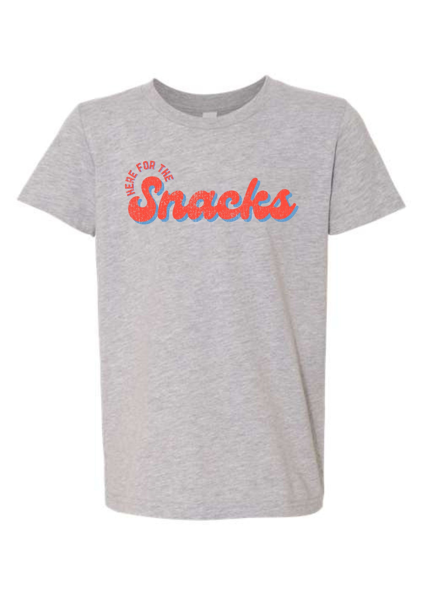 Here For The Snacks Baseball | Tee | Kids-Kids Tees-Sister Shirts-Sister Shirts, Cute & Custom Tees for Mama & Littles in Trussville, Alabama.