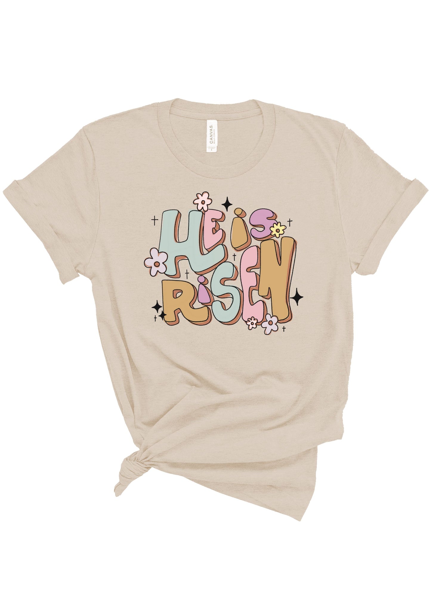 He Is Risen Groovy | Adult Tee-Adult Tee-Sister Shirts-Sister Shirts, Cute & Custom Tees for Mama & Littles in Trussville, Alabama.