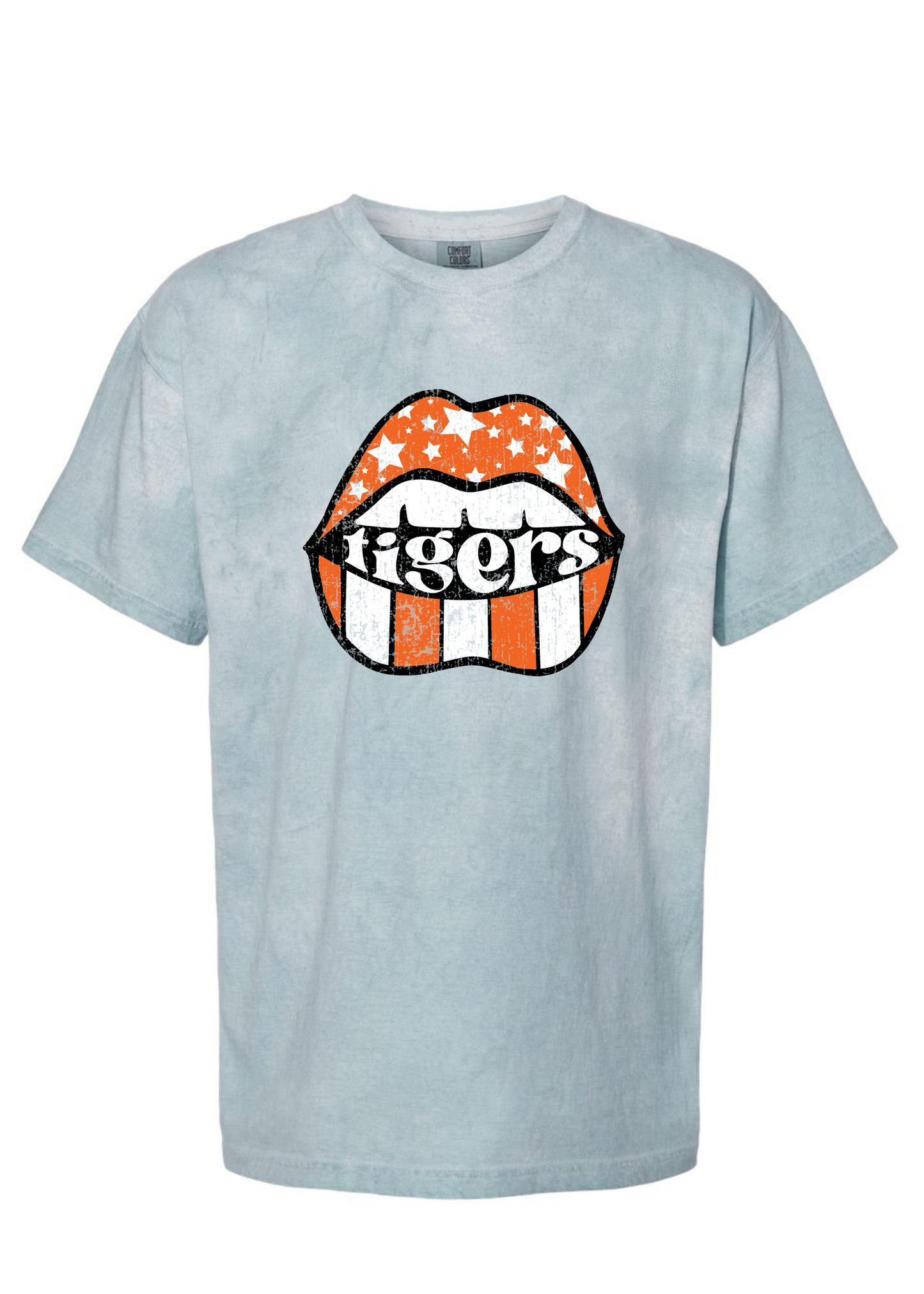 Auburn Distressed Lips | Adult Colorblast Tee-Adult Tee-Sister Shirts-Sister Shirts, Cute & Custom Tees for Mama & Littles in Trussville, Alabama.