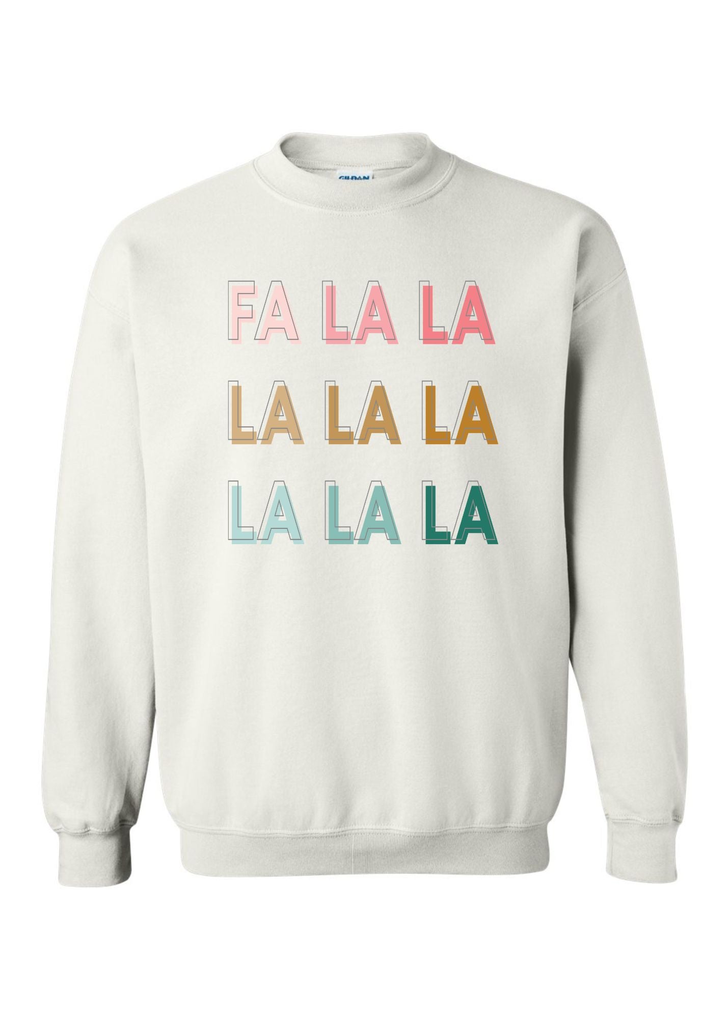 FA LA LA | Adult Pullover-Adult Pullover-Sister Shirts-Sister Shirts, Cute & Custom Tees for Mama & Littles in Trussville, Alabama.