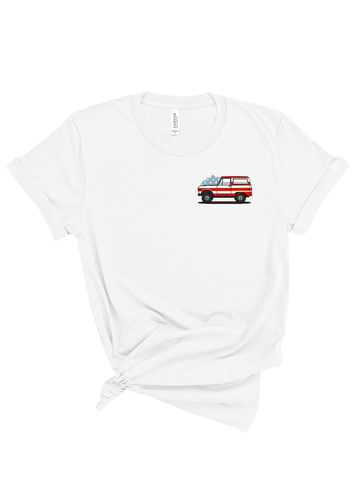 Patriotic Bronco | Kids Tee-Kids Tees-Sister Shirts-Sister Shirts, Cute & Custom Tees for Mama & Littles in Trussville, Alabama.