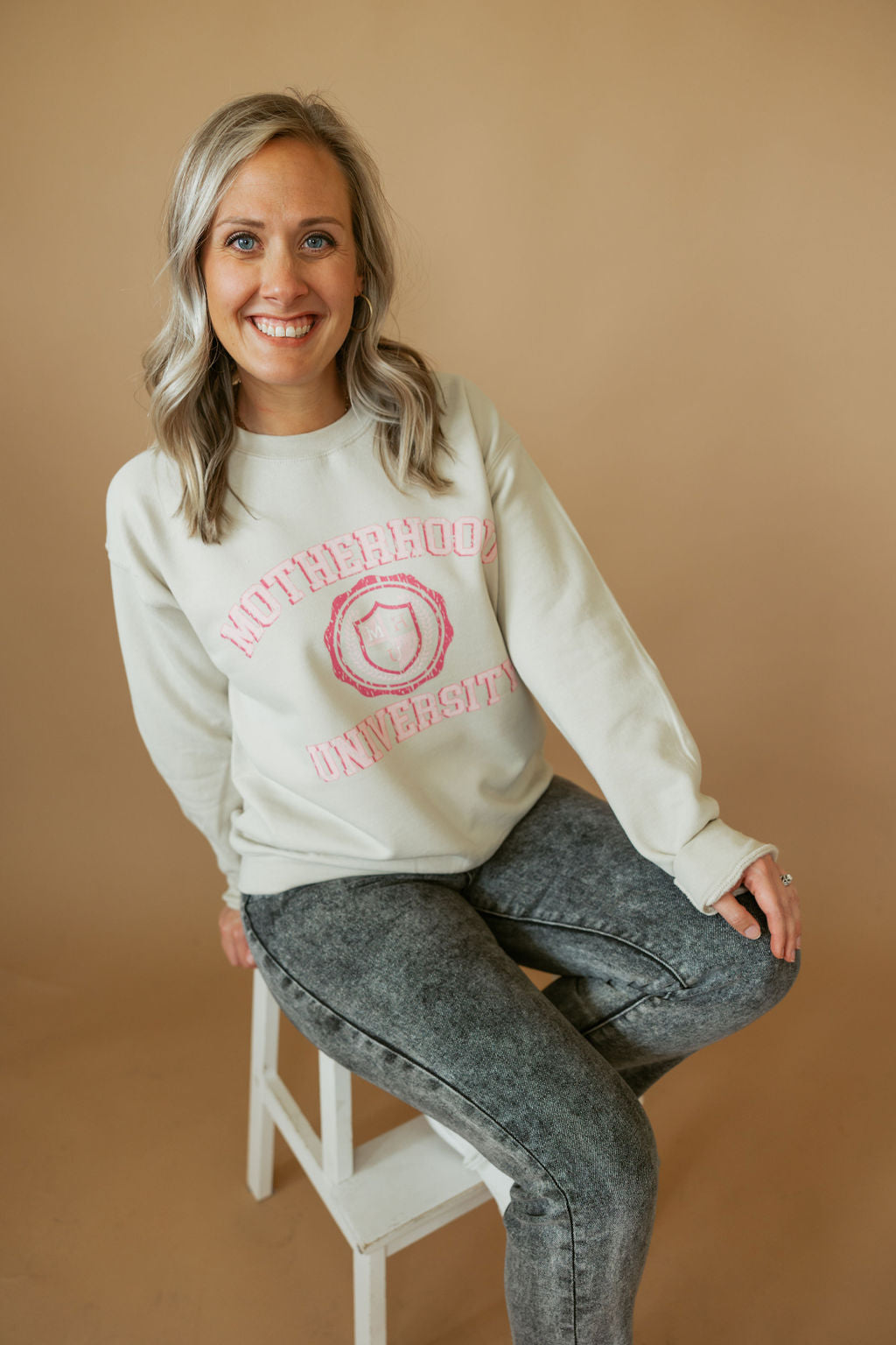 Motherhood University | Pullover | Adults-Adult Pullover-Sister Shirts-Sister Shirts, Cute & Custom Tees for Mama & Littles in Trussville, Alabama.