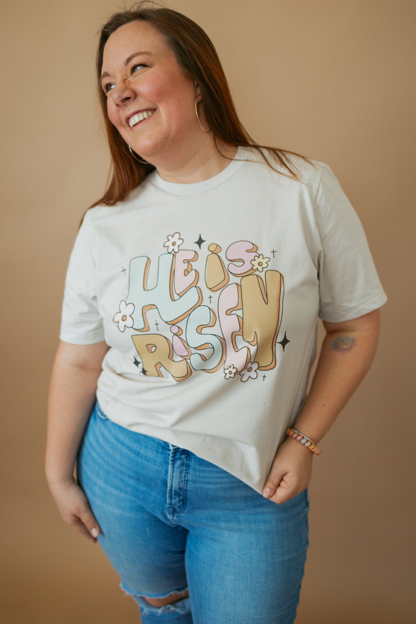 He Is Risen Groovy | Adult Tee-Adult Tee-Sister Shirts-Sister Shirts, Cute & Custom Tees for Mama & Littles in Trussville, Alabama.