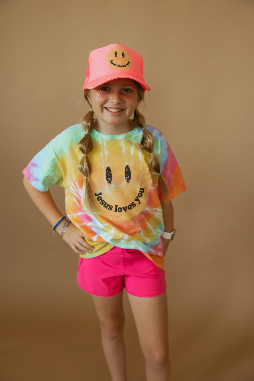 Jesus Loves You | Adult Trucker Hat-Hats-Sister Shirts-Sister Shirts, Cute & Custom Tees for Mama & Littles in Trussville, Alabama.
