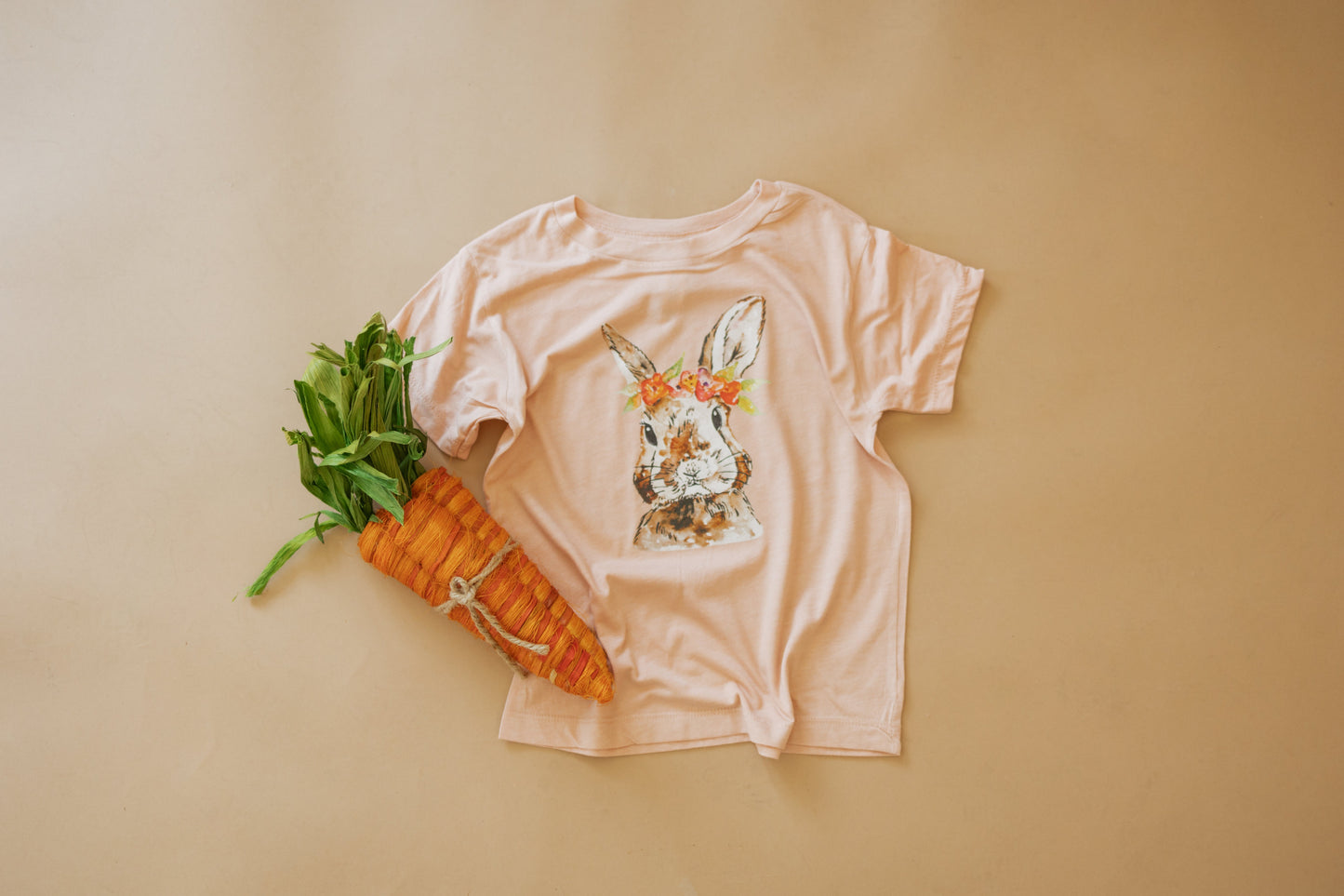 Watercolor Floral Bunny | Kids Tee-Kids Tees-Sister Shirts-Sister Shirts, Cute & Custom Tees for Mama & Littles in Trussville, Alabama.