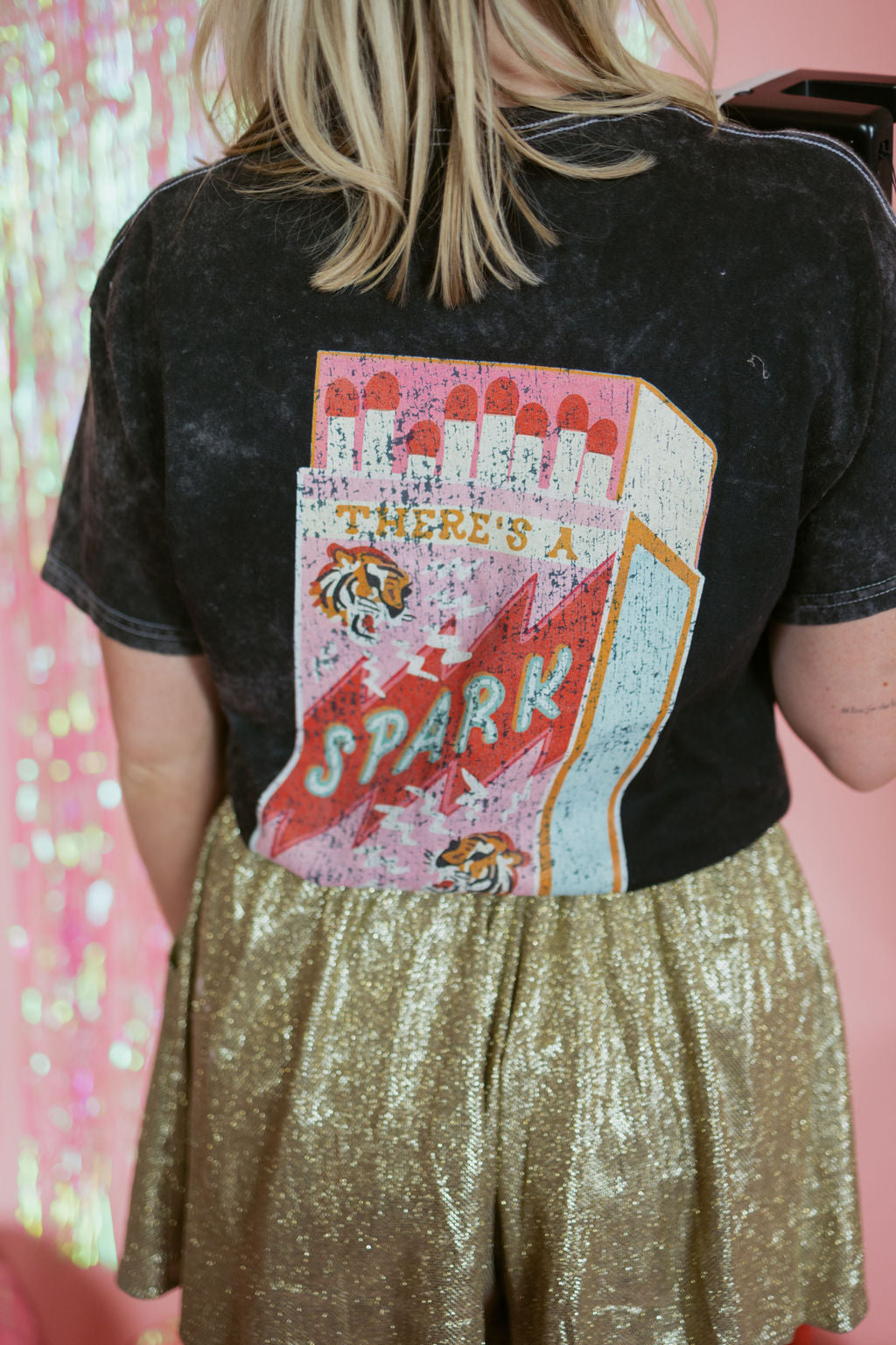 There's a Spark | Adult Mineral Wash Tee-Adult Tee-Sister Shirts-Sister Shirts, Cute & Custom Tees for Mama & Littles in Trussville, Alabama.