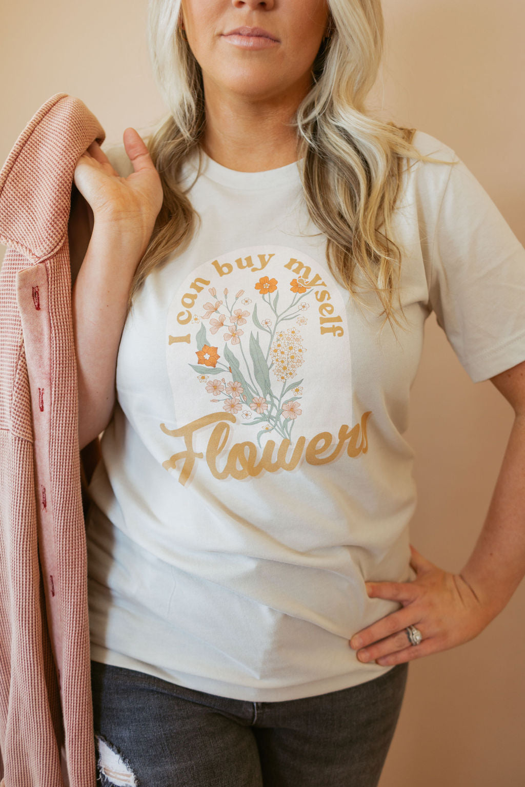 I Can Buy Myself Flowers | Tee | Adult-Sister Shirts-Sister Shirts, Cute & Custom Tees for Mama & Littles in Trussville, Alabama.