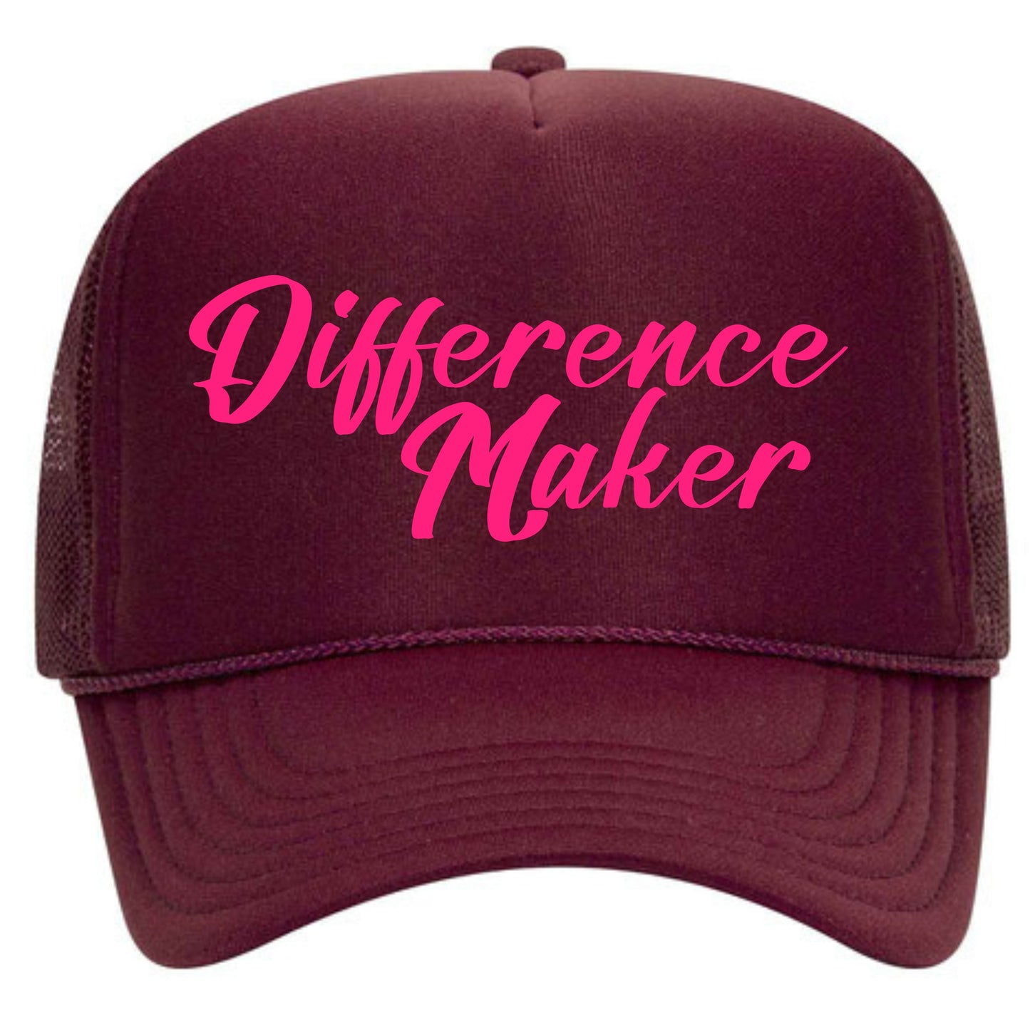 Difference Maker | Adult Trucker Hat-Hats-Sister Shirts-Sister Shirts, Cute & Custom Tees for Mama & Littles in Trussville, Alabama.
