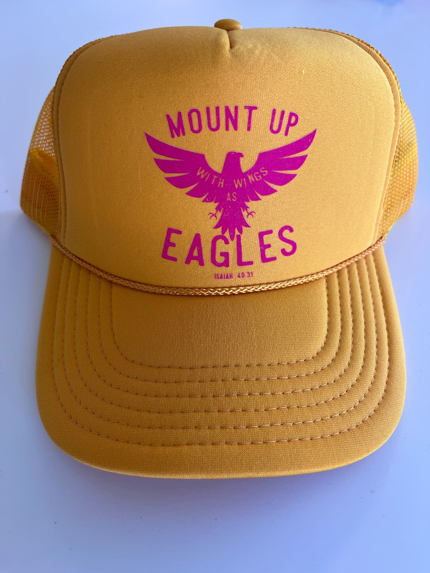 Wings Like Eagles | Adult Trucker Hat-Hats-Sister Shirts-Sister Shirts, Cute & Custom Tees for Mama & Littles in Trussville, Alabama.