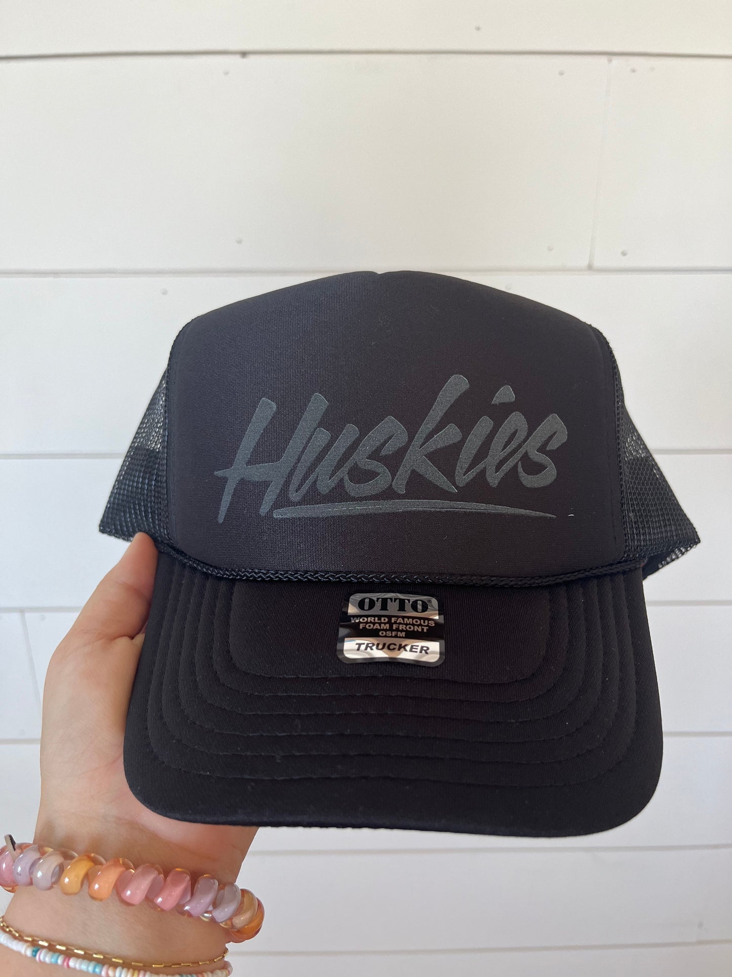 Huskies Throwback Tonal | Adult Trucker Hat-Hats-Sister Shirts-Sister Shirts, Cute & Custom Tees for Mama & Littles in Trussville, Alabama.