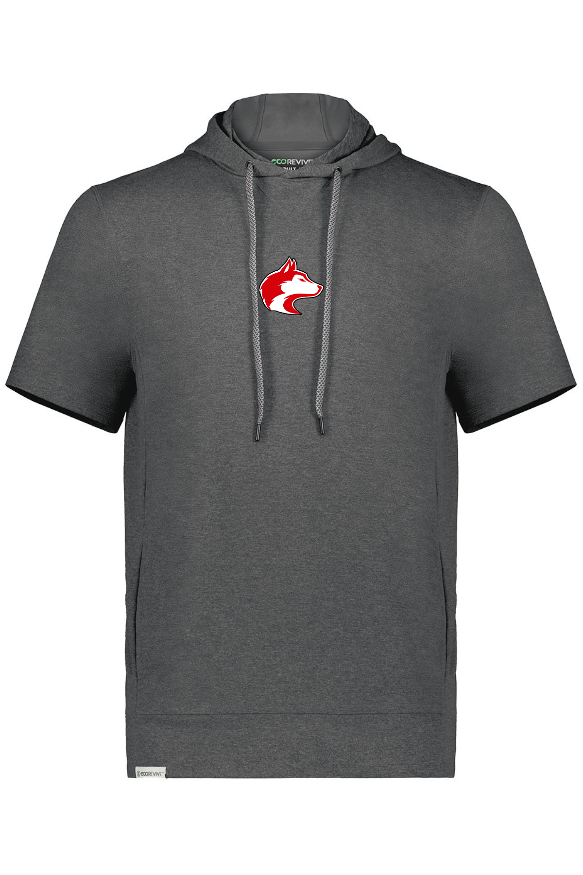 Husky Head Minimal | Adult Short Sleeve Performance Hoodie-Sister Shirts-Sister Shirts, Cute & Custom Tees for Mama & Littles in Trussville, Alabama.
