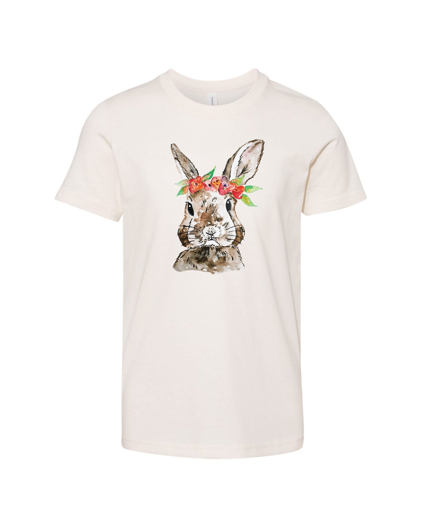 Watercolor Floral Bunny | Kids Tee-Kids Tees-Sister Shirts-Sister Shirts, Cute & Custom Tees for Mama & Littles in Trussville, Alabama.