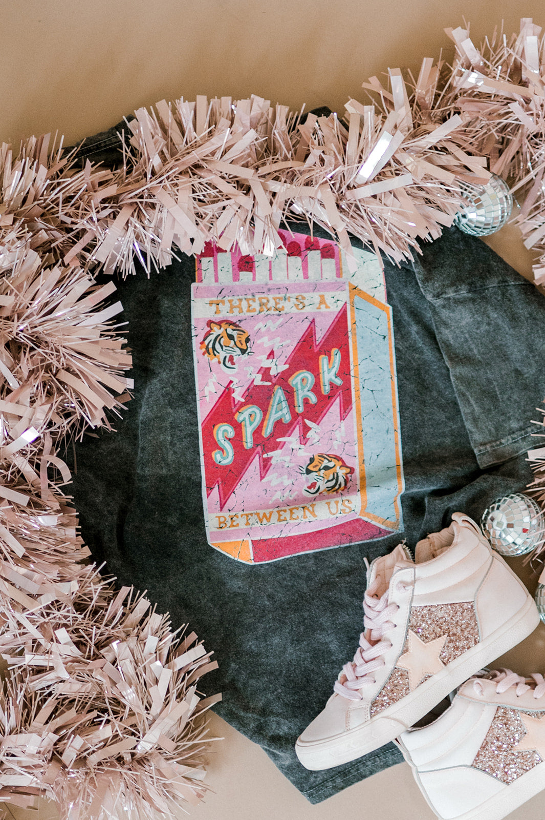 There's a Spark | Adult Mineral Wash Tee-Adult Tee-Sister Shirts-Sister Shirts, Cute & Custom Tees for Mama & Littles in Trussville, Alabama.