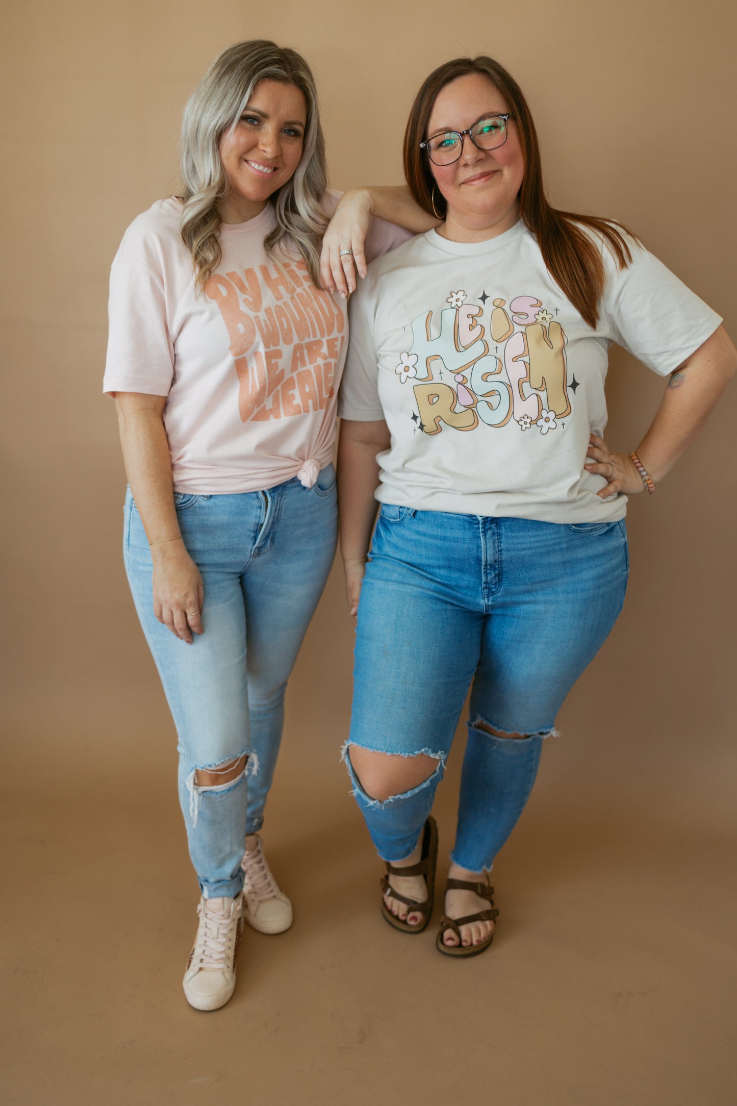 He Is Risen Groovy | Adult Tee-Adult Tee-Sister Shirts-Sister Shirts, Cute & Custom Tees for Mama & Littles in Trussville, Alabama.