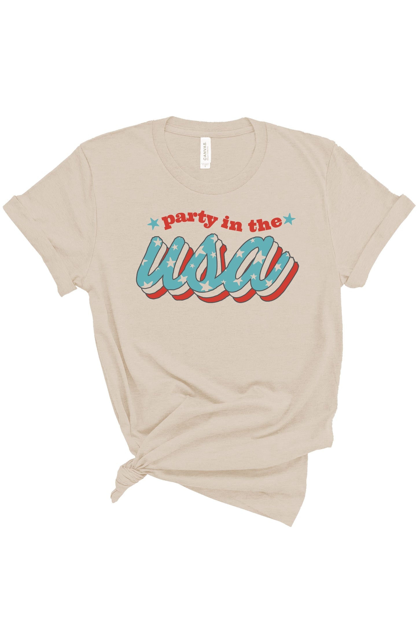 Party in the USA | Adult Tee-Adult Tee-Sister Shirts-Sister Shirts, Cute & Custom Tees for Mama & Littles in Trussville, Alabama.