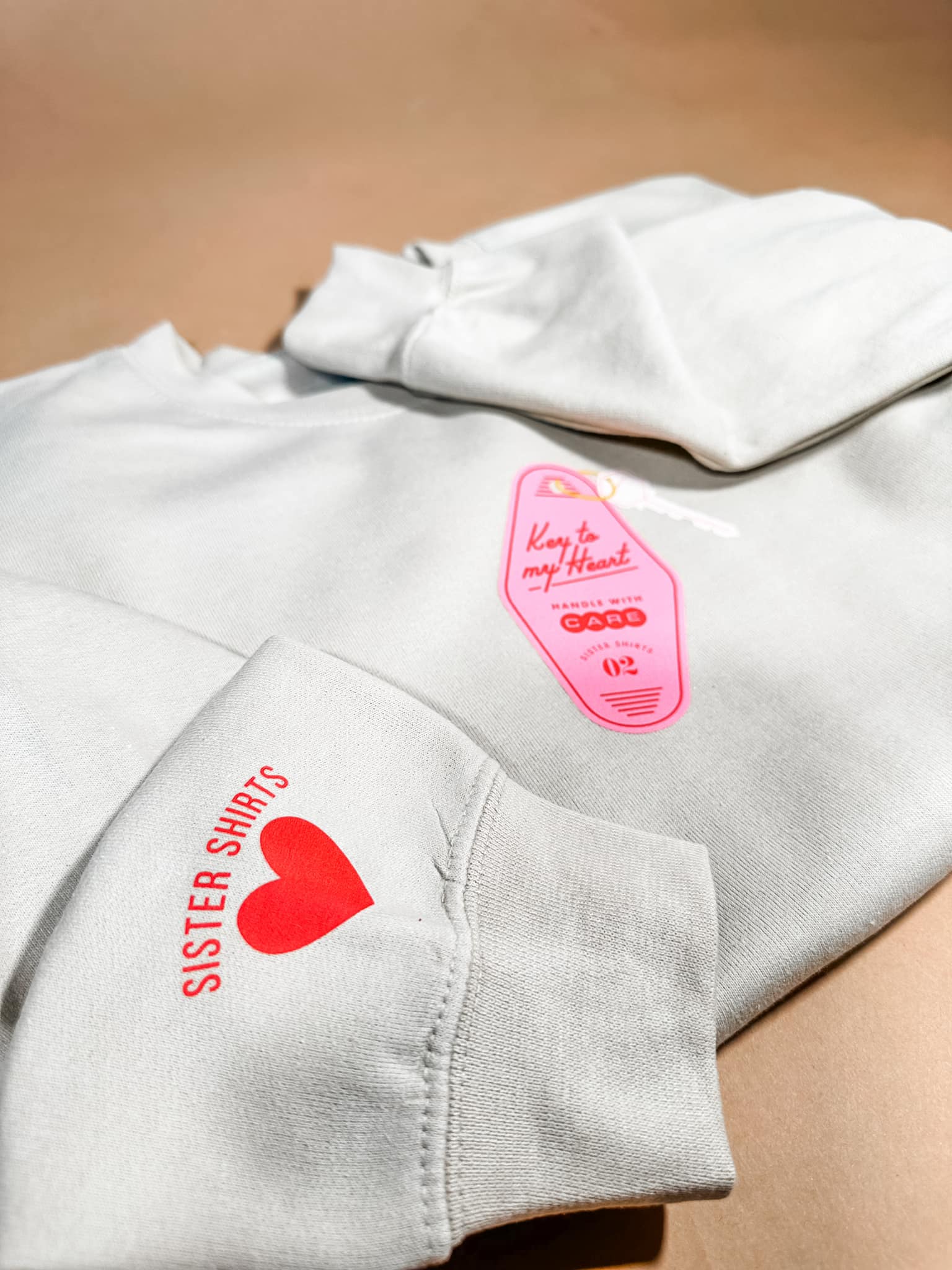 Key to My Heart | Adult Pullover-Adult Pullover-Sister Shirts-Sister Shirts, Cute & Custom Tees for Mama & Littles in Trussville, Alabama.