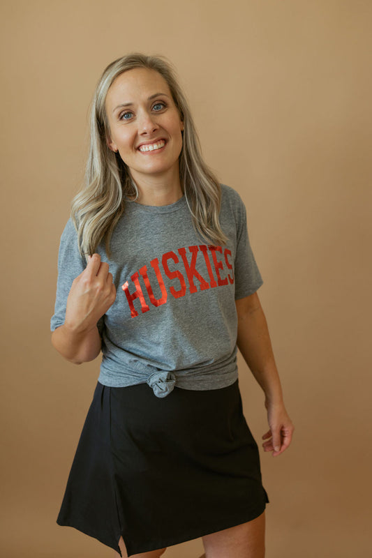Huskies Foil | Adult Tee-Adult Tee-Sister Shirts-Sister Shirts, Cute & Custom Tees for Mama & Littles in Trussville, Alabama.