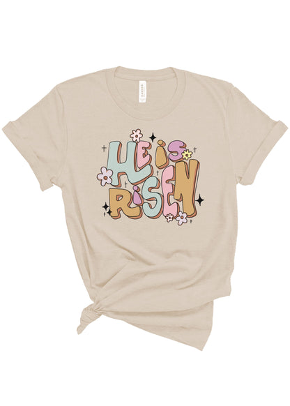 He Is Risen Groovy | Adult Tee-Adult Tee-Sister Shirts-Sister Shirts, Cute & Custom Tees for Mama & Littles in Trussville, Alabama.