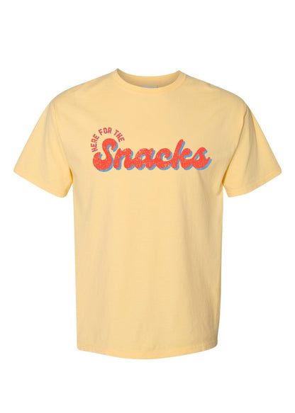 Here For The Snacks Baseball | Tee | Kids-Kids Tees-Sister Shirts-Sister Shirts, Cute & Custom Tees for Mama & Littles in Trussville, Alabama.