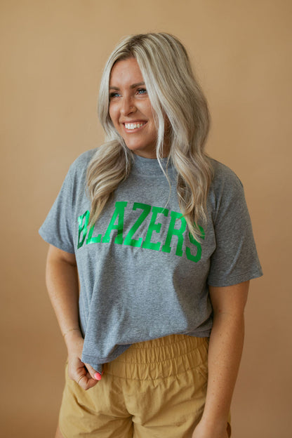 Blazers Foil | Mom Crop Tee-Adult Tee-Sister Shirts-Sister Shirts, Cute & Custom Tees for Mama & Littles in Trussville, Alabama.