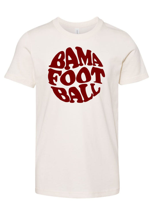 Bama Circle Football | Kids Tee-Kids Tees-Sister Shirts-Sister Shirts, Cute & Custom Tees for Mama & Littles in Trussville, Alabama.