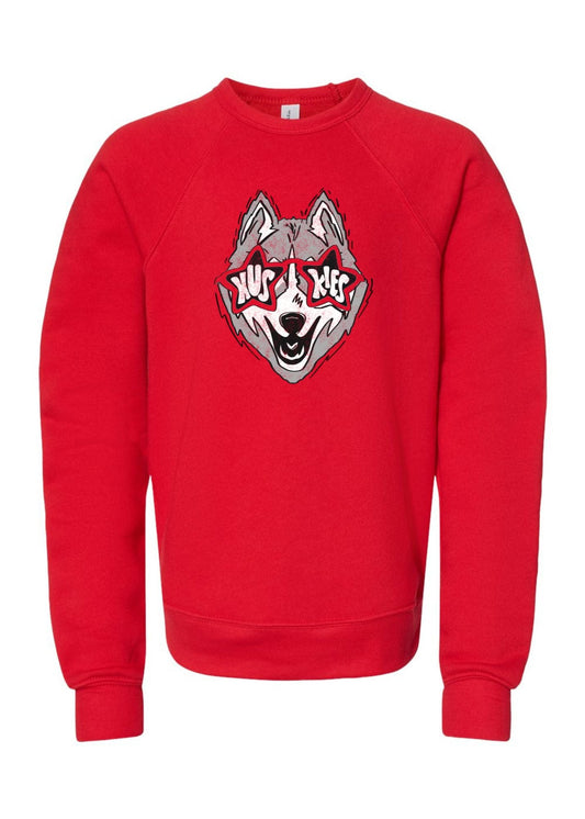 Huskies Glasses | Kids Pullover-Kids Pullovers-Sister Shirts-Sister Shirts, Cute & Custom Tees for Mama & Littles in Trussville, Alabama.