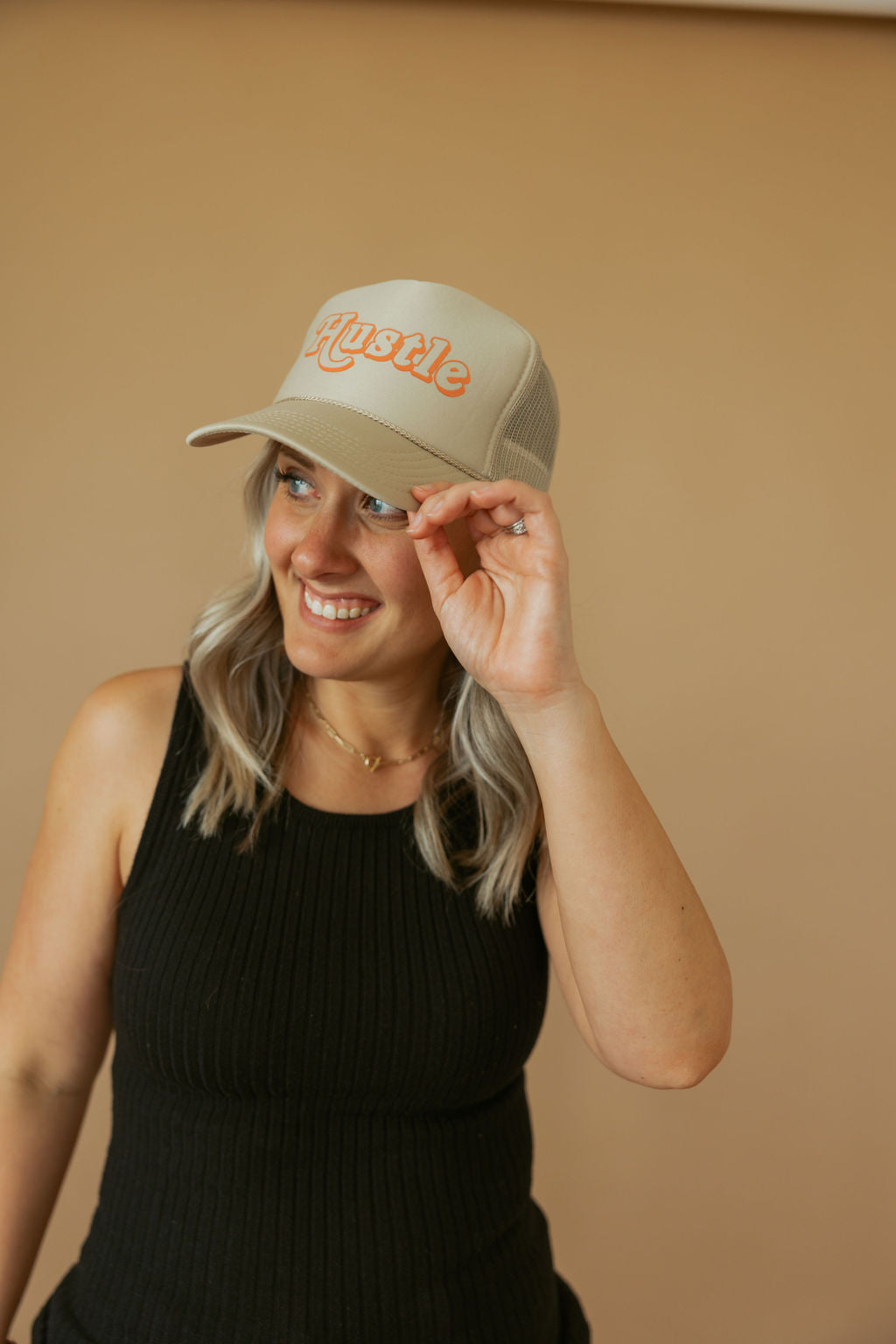 Hustle | Adult Trucker Hat-Hats-Sister Shirts-Sister Shirts, Cute & Custom Tees for Mama & Littles in Trussville, Alabama.