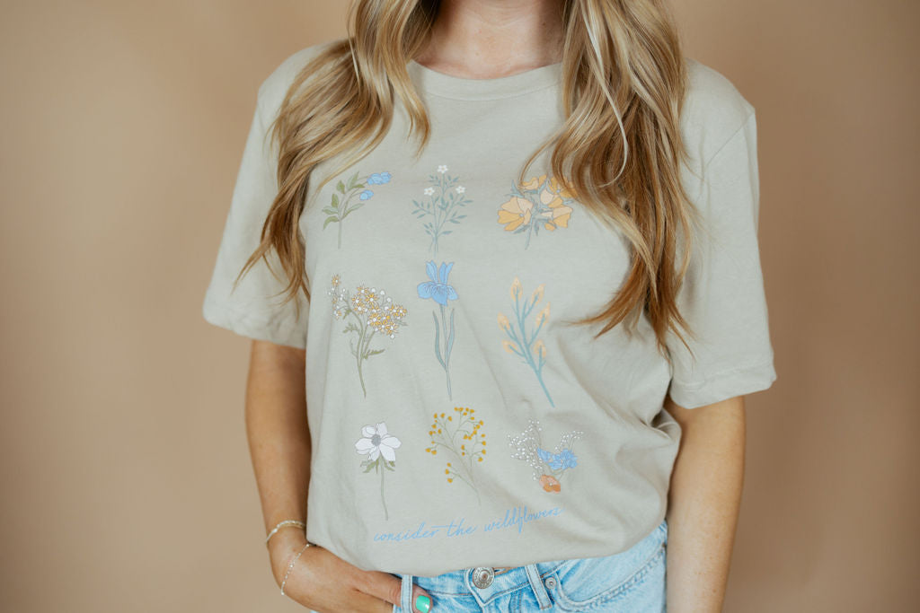 Consider The Wildflowers | Adult Tee-Adult Tee-Sister Shirts-Sister Shirts, Cute & Custom Tees for Mama & Littles in Trussville, Alabama.