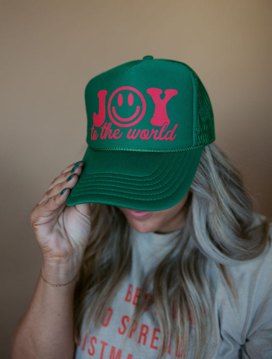 Joy to the World | Adult Trucker Hat-Hats-Sister Shirts-Sister Shirts, Cute & Custom Tees for Mama & Littles in Trussville, Alabama.
