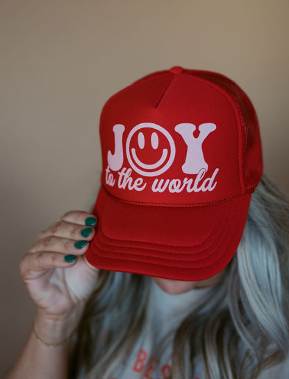 Joy to the World | Adult Trucker Hat-Hats-Sister Shirts-Sister Shirts, Cute & Custom Tees for Mama & Littles in Trussville, Alabama.