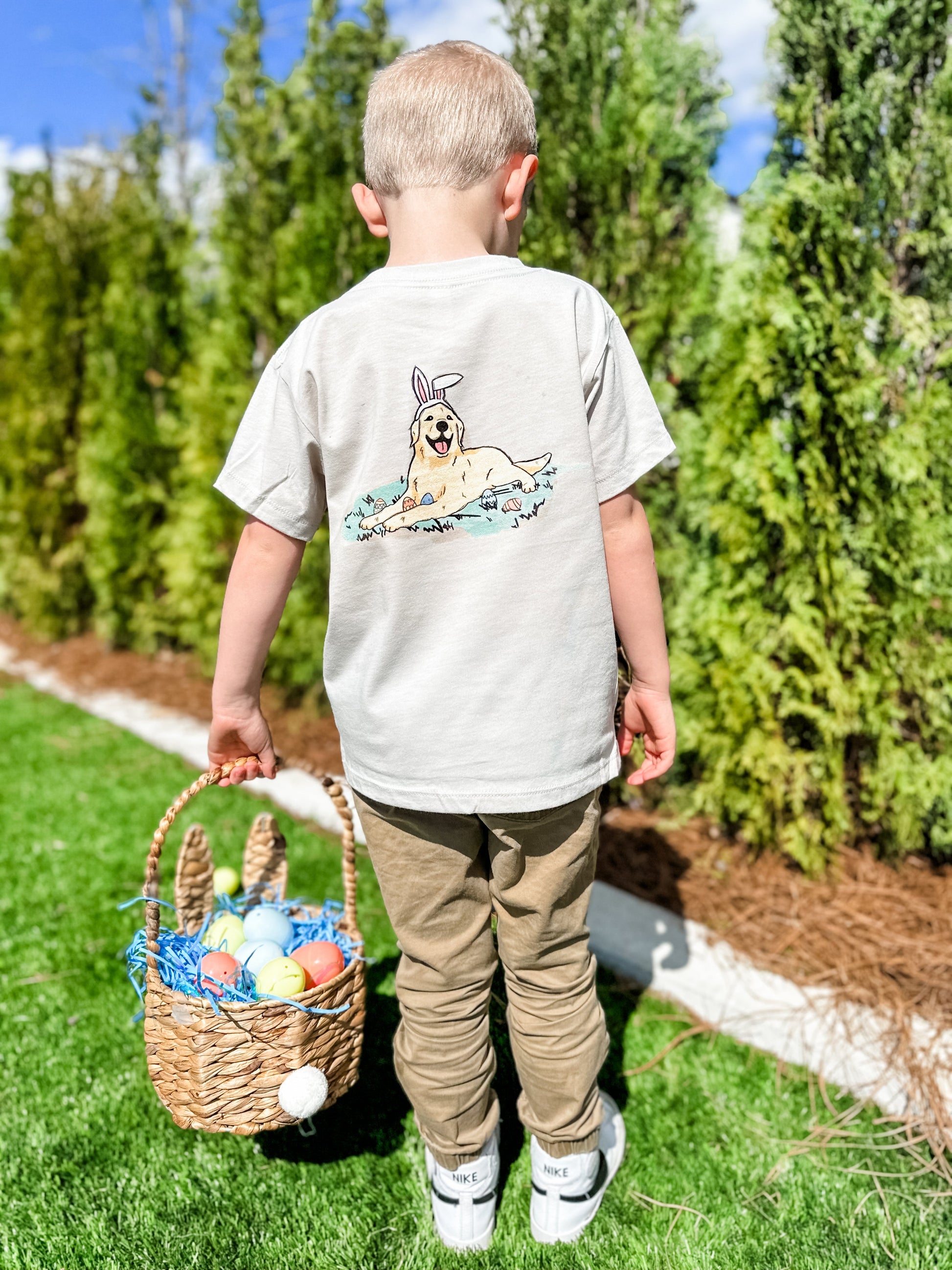 Easter Pup | Kids Tee-Kids Tees-Sister Shirts-Sister Shirts, Cute & Custom Tees for Mama & Littles in Trussville, Alabama.