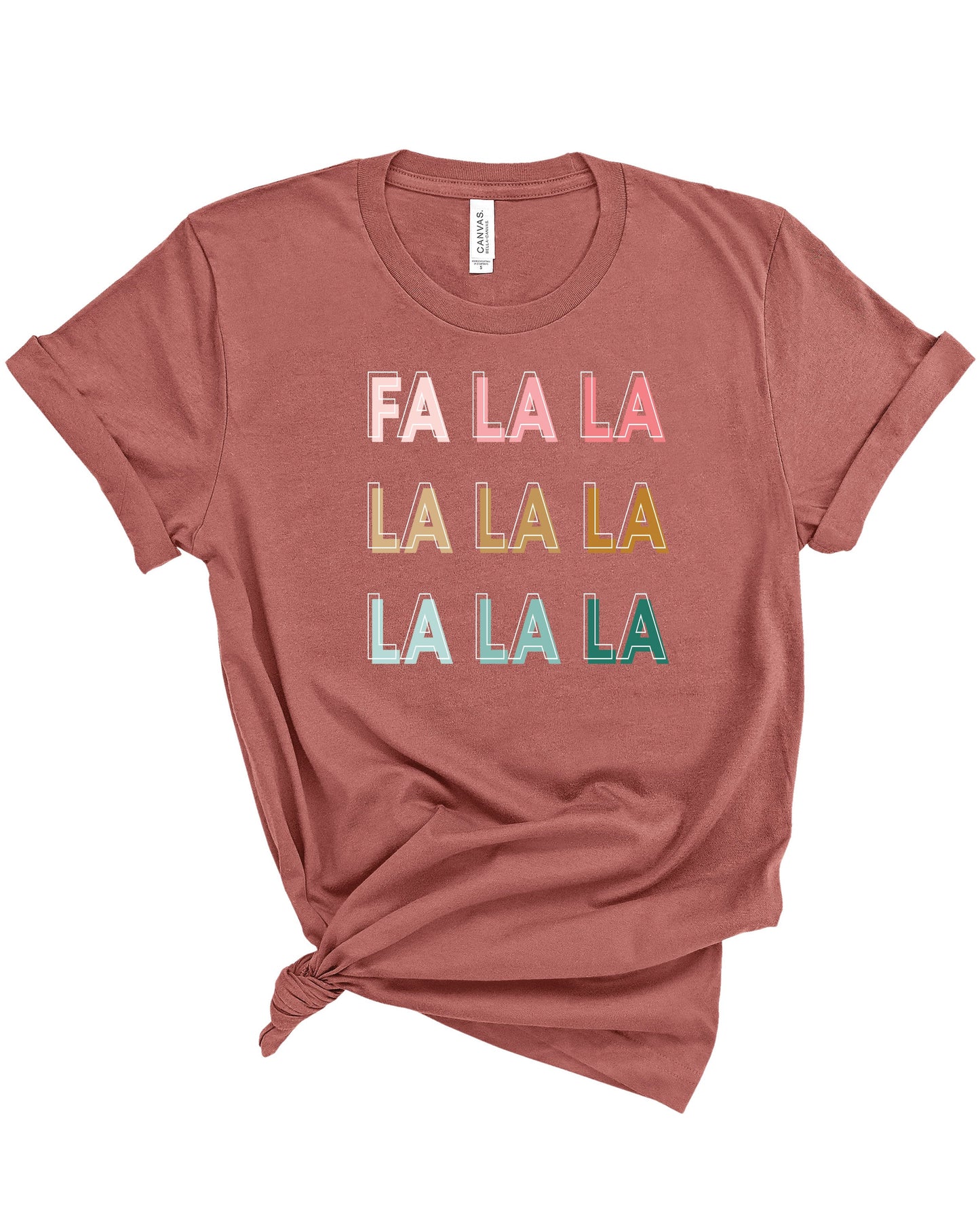 FA LA LA | Adult Tee-Adult Tee-Sister Shirts-Sister Shirts, Cute & Custom Tees for Mama & Littles in Trussville, Alabama.