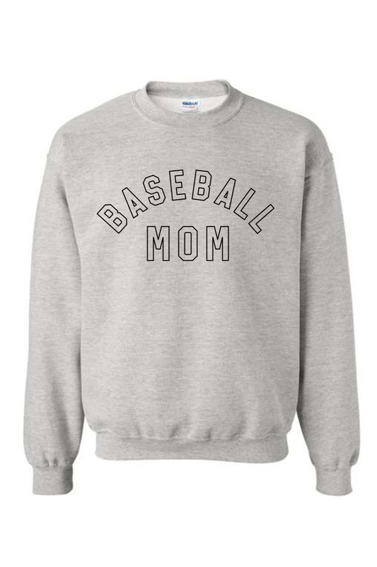 Baseball Mom | Adult Pullover-Sister Shirts-Sister Shirts, Cute & Custom Tees for Mama & Littles in Trussville, Alabama.