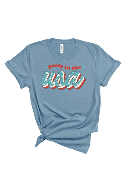 Party in the USA | Adult Tee-Adult Tee-Sister Shirts-Sister Shirts, Cute & Custom Tees for Mama & Littles in Trussville, Alabama.