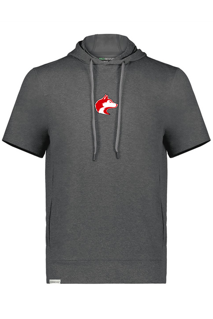 Husky Head Minimal | Youth Short Sleeve Performance Hoodie-Adult Tee-Sister Shirts-Sister Shirts, Cute & Custom Tees for Mama & Littles in Trussville, Alabama.