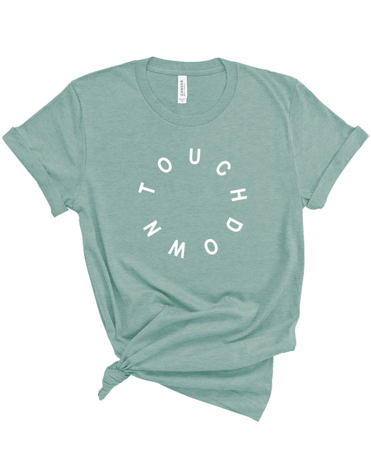 Touchdown Circle | Adult Tee-Adult Tee-Sister Shirts-Sister Shirts, Cute & Custom Tees for Mama & Littles in Trussville, Alabama.