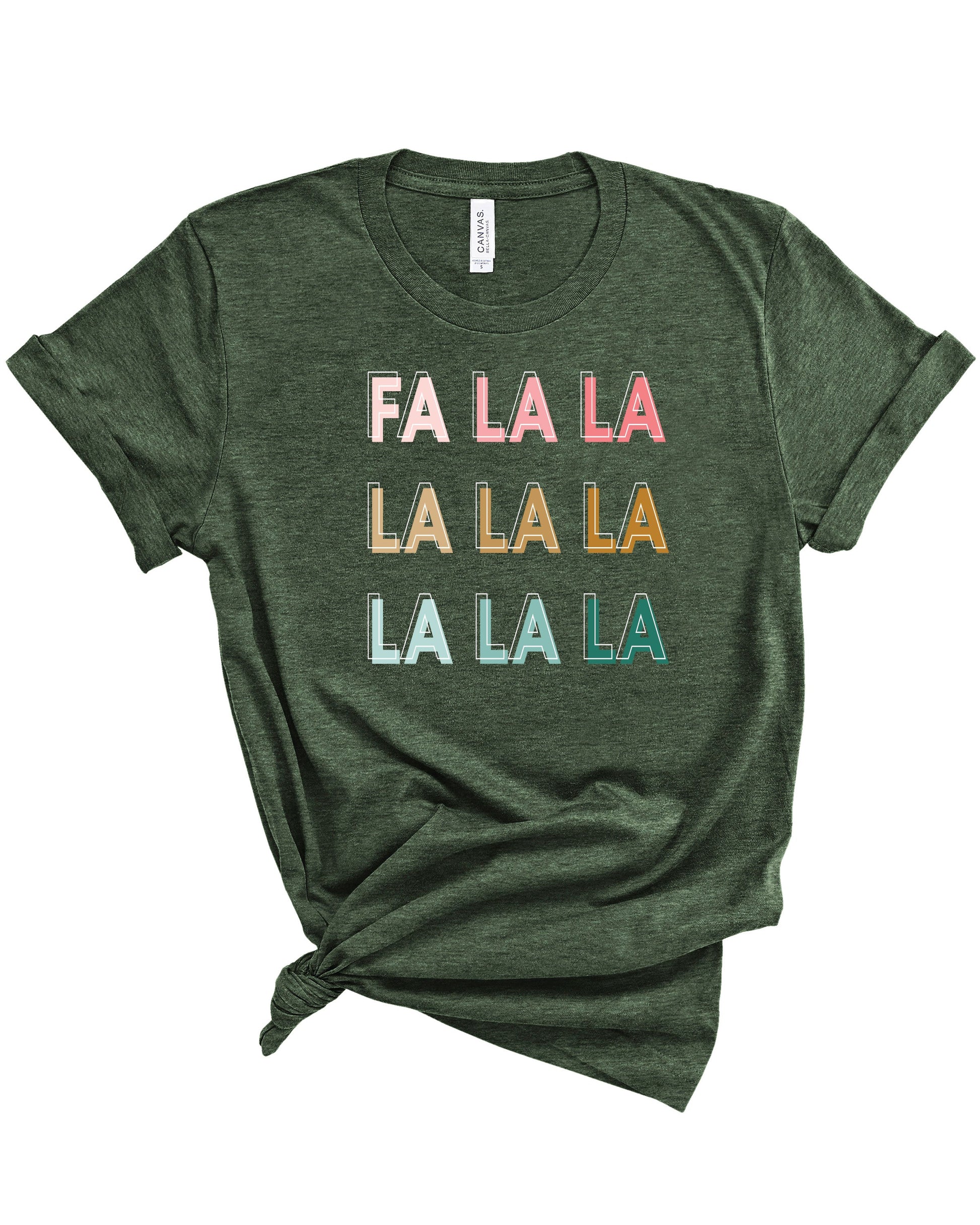 FA LA LA | Adult Tee-Adult Tee-Sister Shirts-Sister Shirts, Cute & Custom Tees for Mama & Littles in Trussville, Alabama.