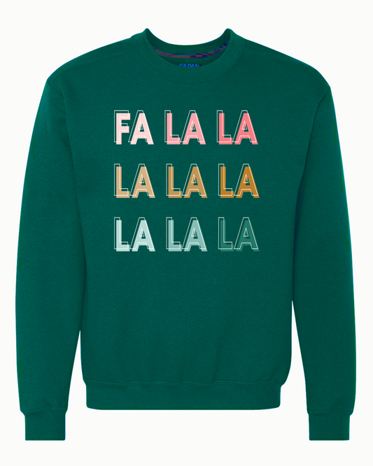 FA LA LA | Adult Pullover-Adult Pullover-Sister Shirts-Sister Shirts, Cute & Custom Tees for Mama & Littles in Trussville, Alabama.