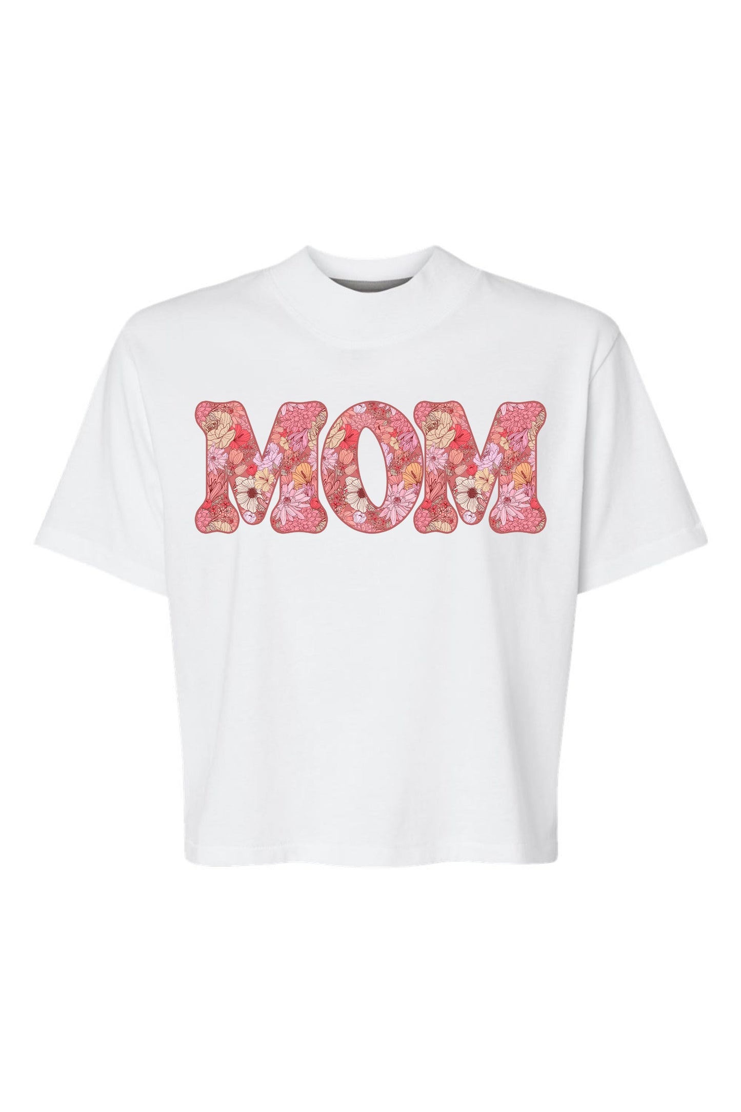 Floral Mom | Mom Crop Tee-Cropped Tees-Sister Shirts-Sister Shirts, Cute & Custom Tees for Mama & Littles in Trussville, Alabama.