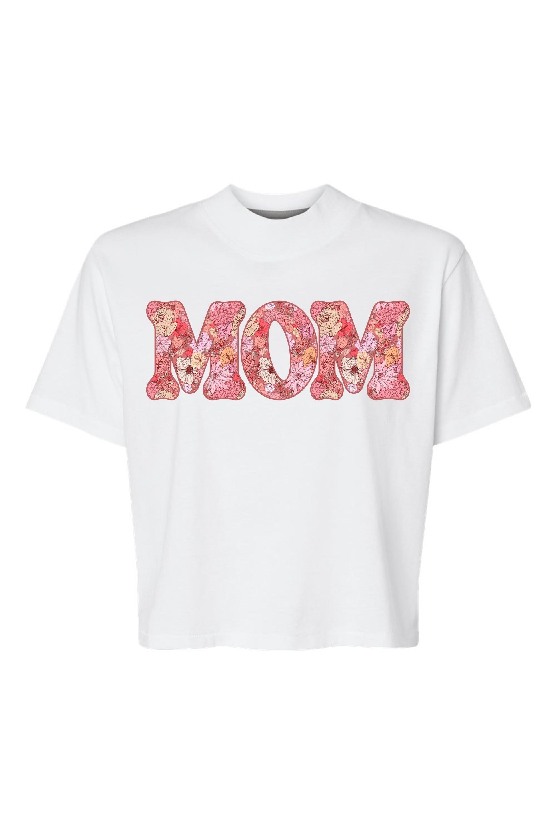 Floral Mom | Mom Crop Tee-Cropped Tees-Sister Shirts-Sister Shirts, Cute & Custom Tees for Mama & Littles in Trussville, Alabama.