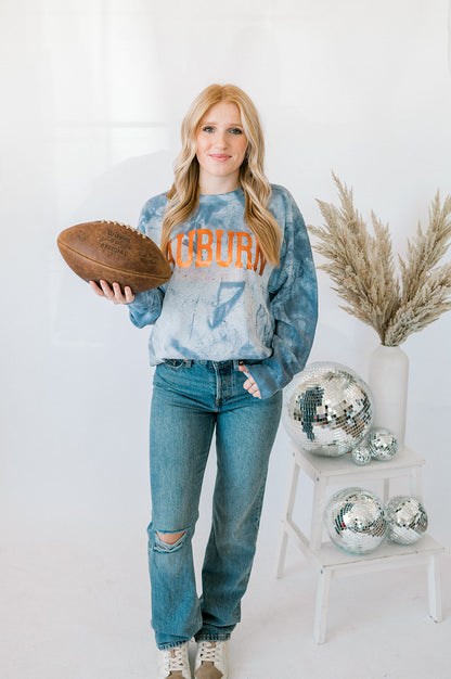 Auburn Foil | Adult Colorblast Pullover-Adult Pullover-Sister Shirts-Sister Shirts, Cute & Custom Tees for Mama & Littles in Trussville, Alabama.