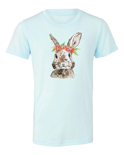 Watercolor Floral Bunny | Kids Tee-Kids Tees-Sister Shirts-Sister Shirts, Cute & Custom Tees for Mama & Littles in Trussville, Alabama.