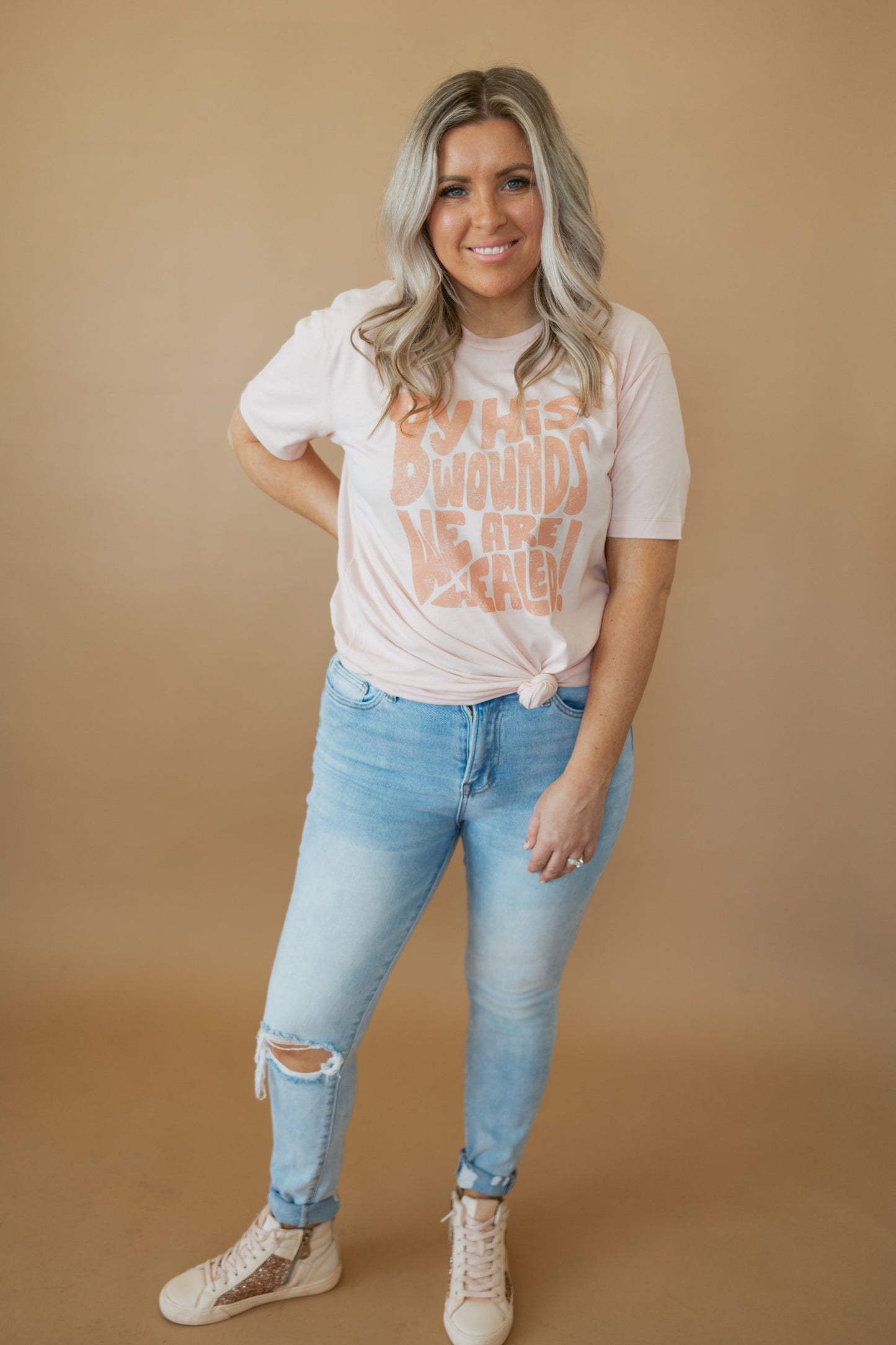 By His Wounds | Adult Tee-Adult Tee-Sister Shirts-Sister Shirts, Cute & Custom Tees for Mama & Littles in Trussville, Alabama.